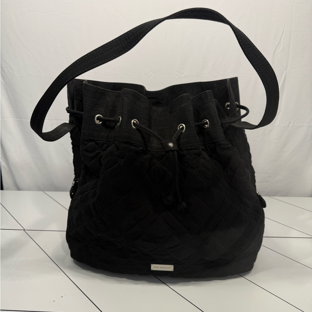 Vera Bradley Black Quilted Shoulder Bag